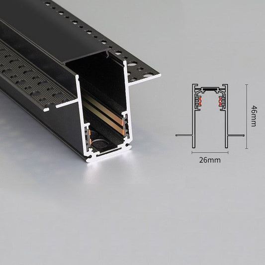 bare track light magnetic encastré